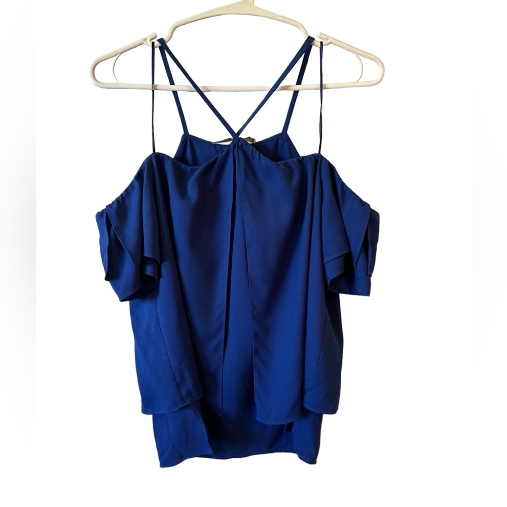 COOPER AND ELLA CROSS STRAP OFF THE SHOULDER BLOUSE - Picture 3 of 6